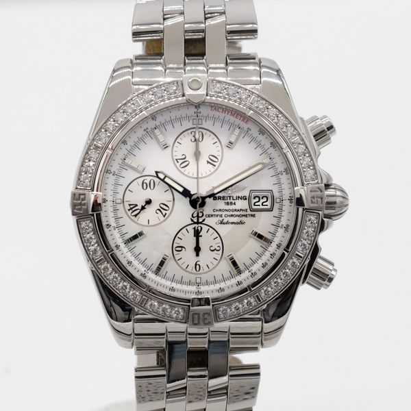 Breitling Chronomat Evolution Chronograph Mother-of-Pearl D…