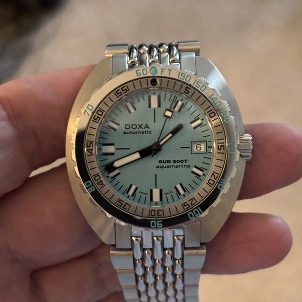 FS: Doxa 300T Aquamarine with Bracelet and Strap
