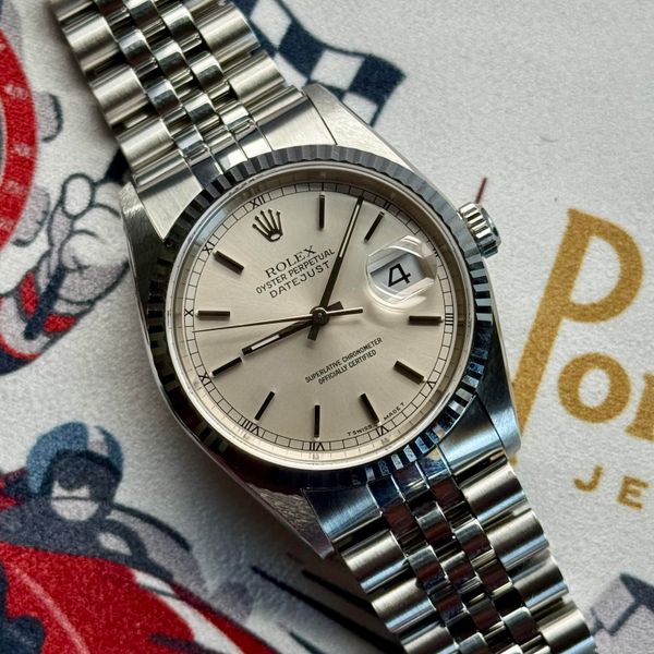 [WTS] Unpolished 1997 Rolex Datejust 36mm Silver Rail Dial …