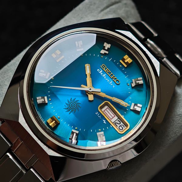 [WTS] Seiko Advan 7019-7290 | Super Cool Two-Tone Teal Dial…