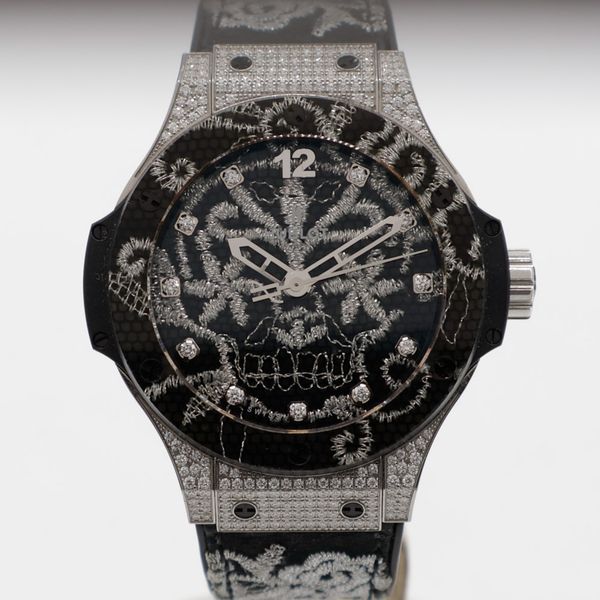 FS: Hublot Big Bang Broderie 41mm Broderie Skull Steel Fact…