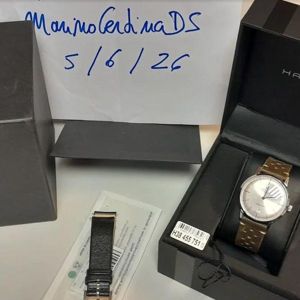 Hamilton Intra-matic 38mm. esfera perla