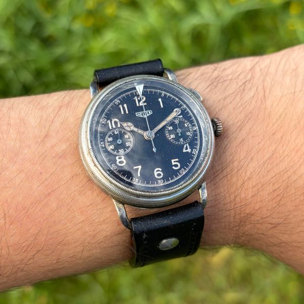 [WTS] 1935 Heuer Flieger Ref. 358 Monopusher, Valjoux 22
