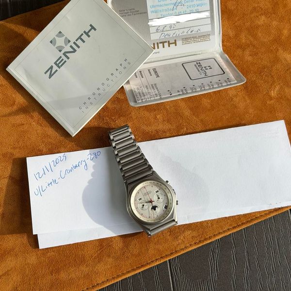 [WTS] Gorgeous 1980s Titanium Zenith Triple Cal Chrono, ser…
