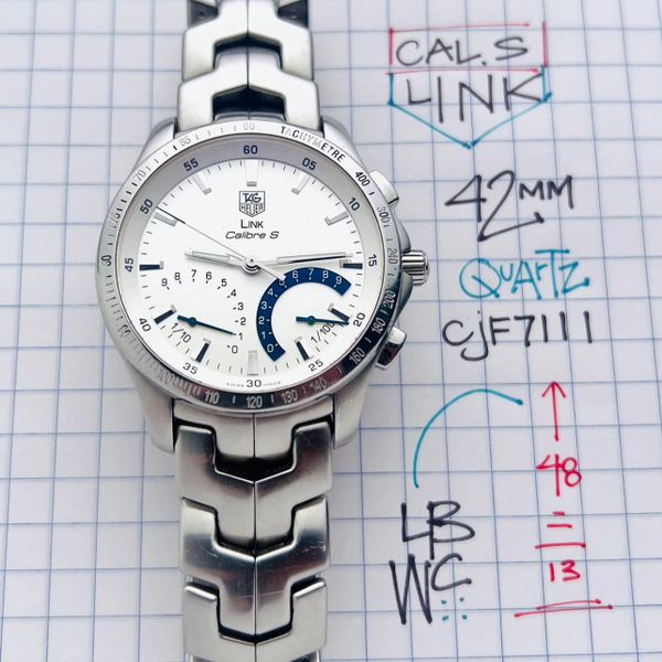 [WTS] Tag Heuer Link Cal. S 42mm Silver Dial Men's Watch CJ…
