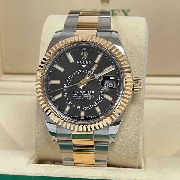 [WTS] Rolex Skydweller SS/18k Yellow Gold 326933 Black + Wa…
