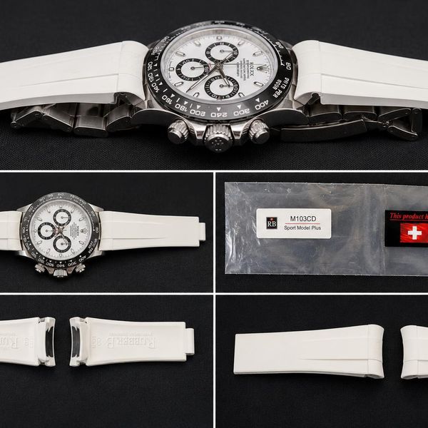 [WTS] Rubber B White CTS Strap for Rolex Daytona – Excellen…
