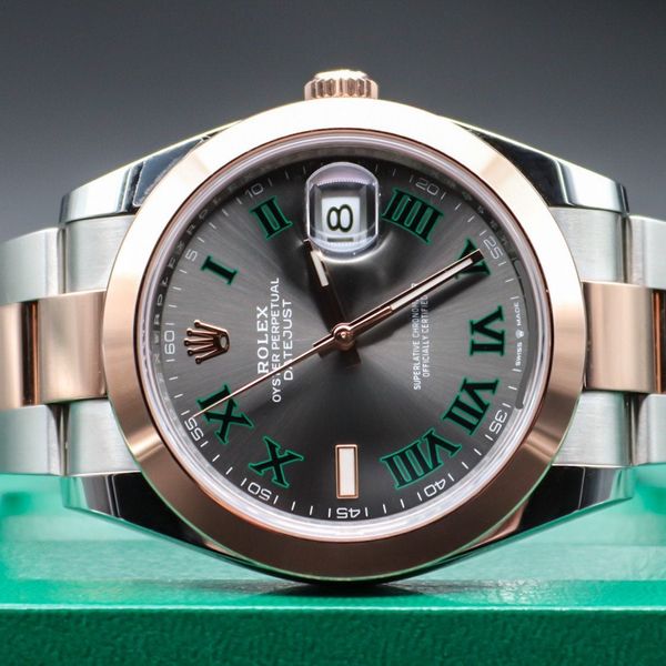 Rolex DateJust 41mm. Rose. Wimbledon Dial. NEW! 202 5! 1263…