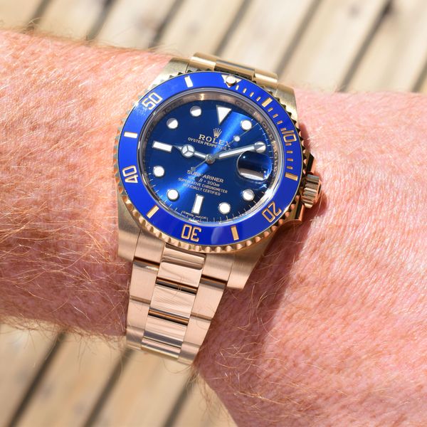[WTS] 2018 Rolex Submariner Date 40mm 18K Yellow Gold Blue …