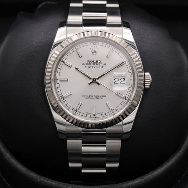 FSOT: Rolex Datejust - 116234 - Silver - Steel - White Gold…