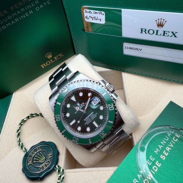 Rolex Submariner ref: 116610lv “Hulk” anno 2020