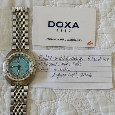 [WTS] Doxa SUB 300T Aquamarine 840.10.241.10 2021 Full Kit,…