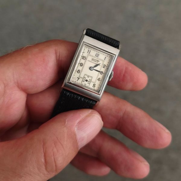 Tissot Antimagnetique Square Handaufzug, 30er Jahre Tank, V…