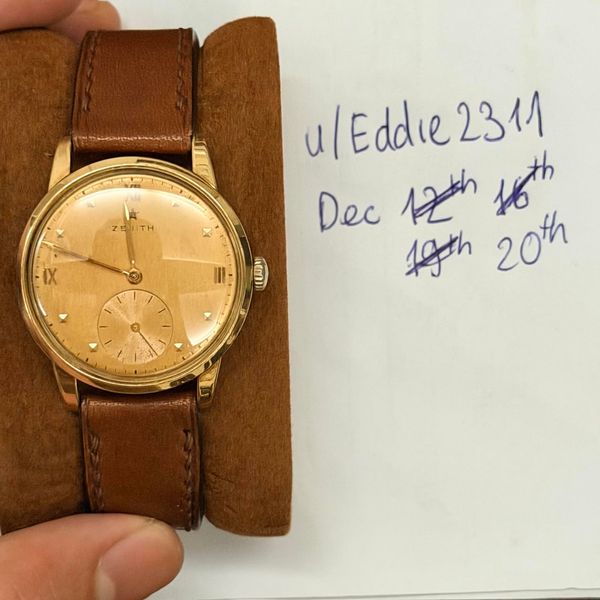 [WTS] 50s Vintage Zenith Champagne Patina Dial | Small Seco…