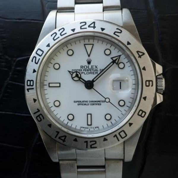 FS:  1995 Rolex Explorer II 16570 White Polar Tritium Swiss…