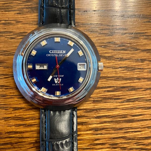 [WTS] Unique Vintage Citizen Automatic Crystal 7 Custom 33 …