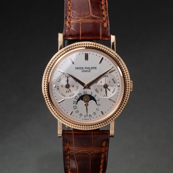 FS: Patek Philippe 18K RG Perpetual Calendar 5039R Silver D…