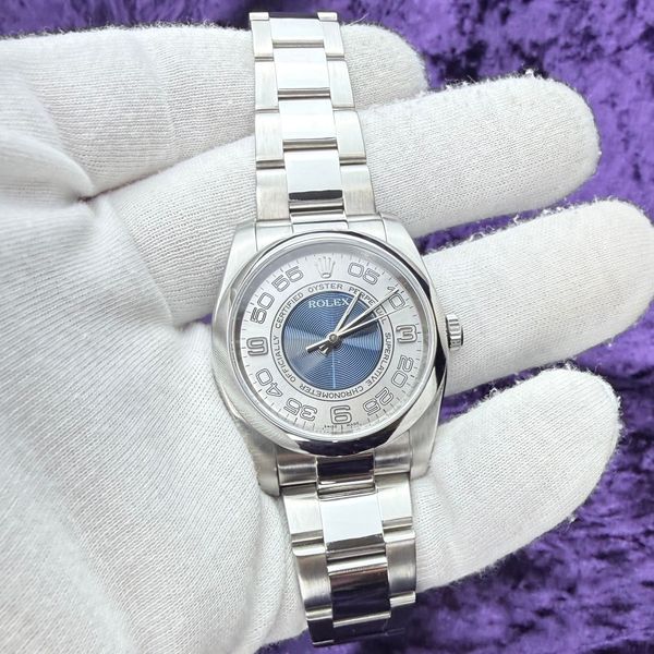 [WTS] Rolex OP36 116000 — Blue/Silver Concentric Dial - Wat…