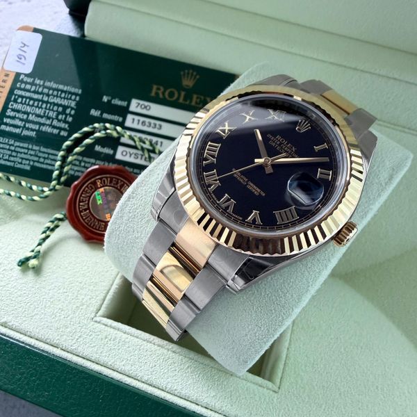 [WTS] NOS UNWORN - 41mm Rolex Datejust II 116333  Black Dia…