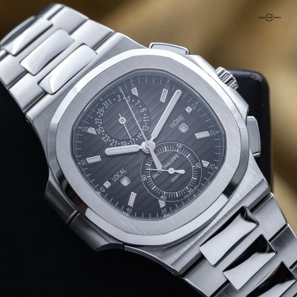 FS: Patek Philippe Nautilus Travel Time Chronograph Steel 4…