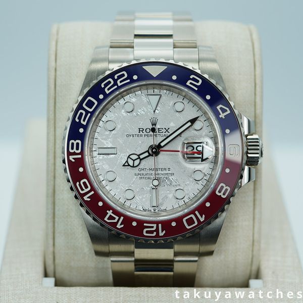 FSOT: Rolex 126719BLRO GMT MASTER 2 WHITE GOLD PEPSI METEOR…