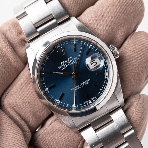 [WTS] 2001 Rolex Datejust 16200 Blue Stick Dial - Box and P…