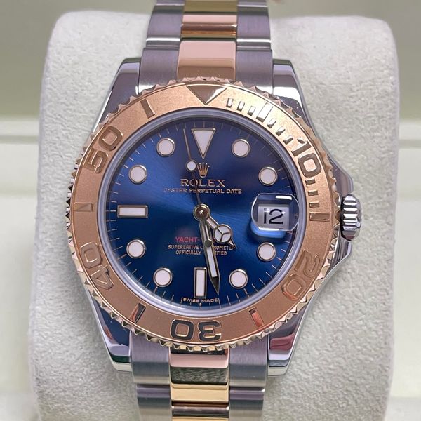 [WTS] Rolex Yachtmaster 35mm SS/18k Yellow Gold Blue 168623…