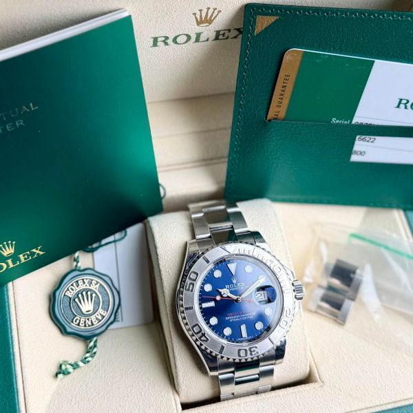 [WTS] Rolex Yacht‑Master Platinum Blue ref. 116622 — 2019 F…