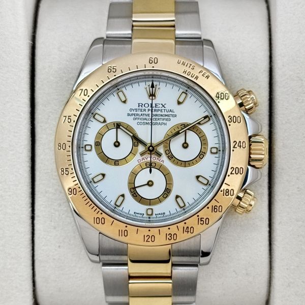 FSOT:2001 Rolex Daytona 40mm 16523 Two-Tone White Dial