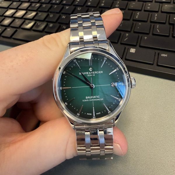 Baume Mercier Clifton Baumatic, green
