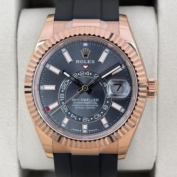 FSOT:NEW 2026 Rolex Sky-Dweller 42mm 336235 Rose Gold Rhodi…