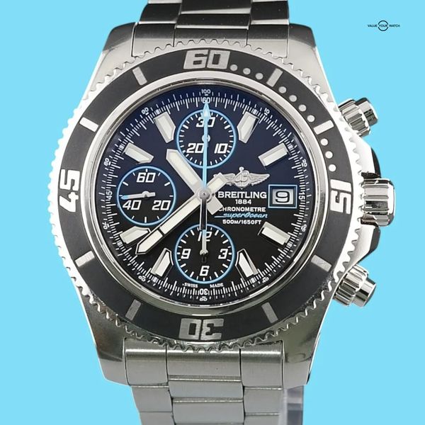 FS: Breitling Superocean Chronograph A13341 Black/Blue Dial…