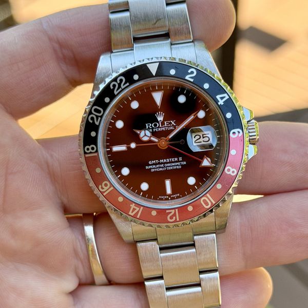 FS: 2002 Rolex 16710 GMT Master II Y Serial With Papers & H…