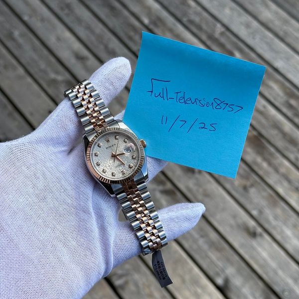 [WTS] ROLEX DATEJUST 36MM 18K EVEROSE & STEEL FACTORY DIAMO…