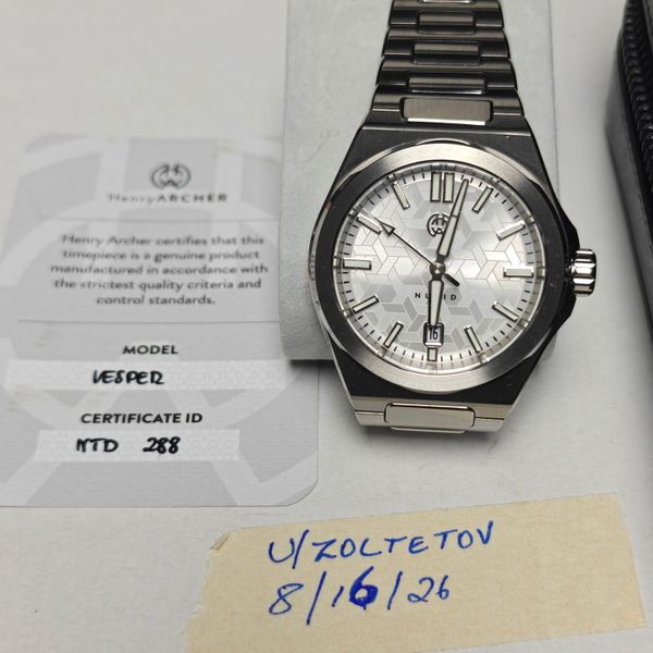 [WTS] Henry Archer Nutid Vesper - 9.9/10 LNIB - $575 Shippe…