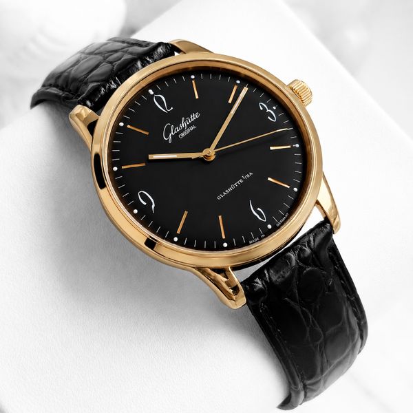 [WTS] Glashutte Original 39mm Senator Sixties Rose Gold Bla…