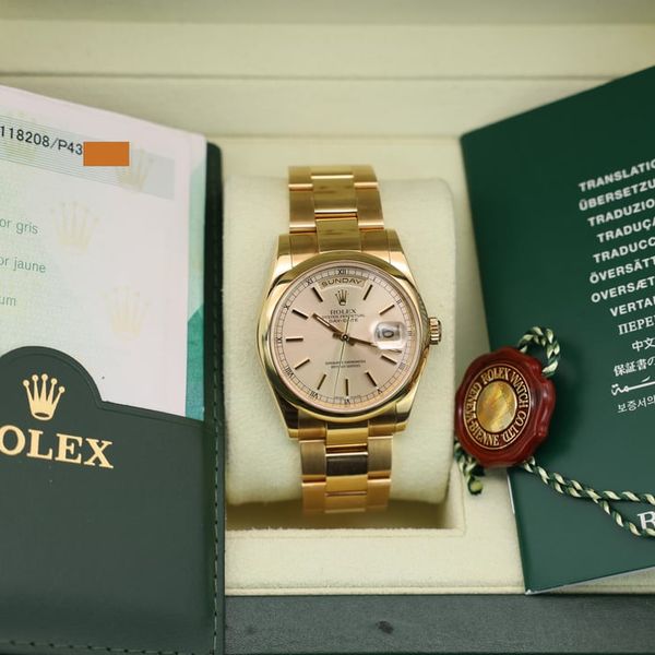 [WTS] 2000 Rolex Day-Date Ref. 118208 | Silver Dial | Box a…