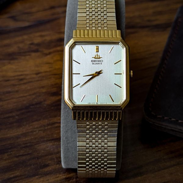 [WTS] 1980s Seiko Tank 5y30-5a70 Gold Plated Ultra-Thin Dre…