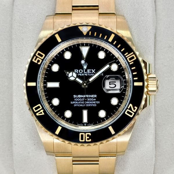 FSOT:2026 Rolex Submariner 41mm 126618LN Yellow Gold Black …