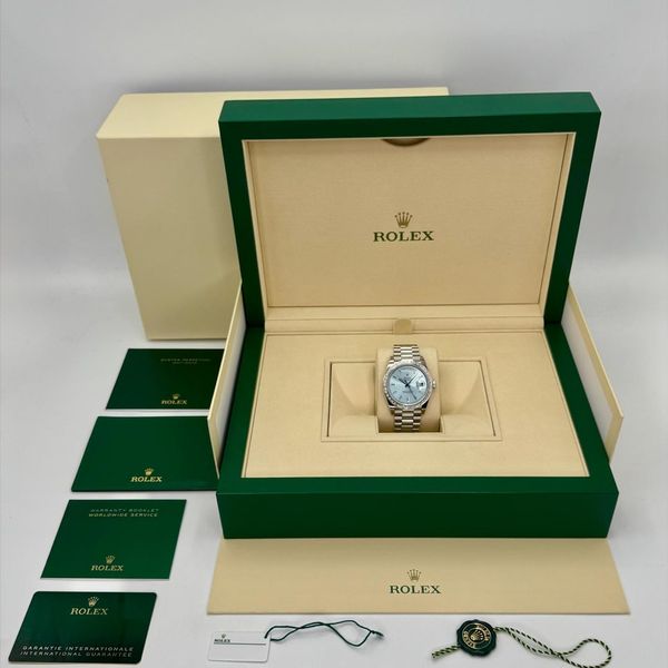 [WTS] 2023 Rolex Day-Date 40mm 228396TBR Ice Blue Diamond B…