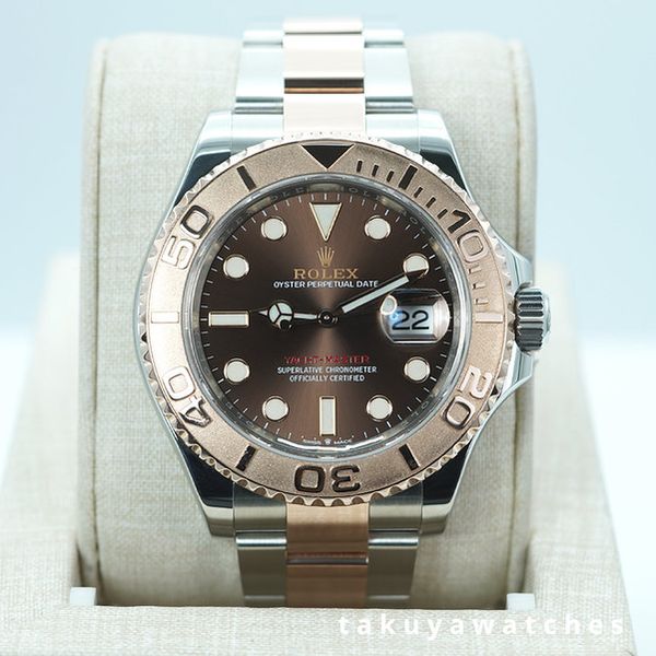 FSOT: Rolex 126621 YACHTMASTER 18K ROSE GOLD STEEL CHOCOLAT…