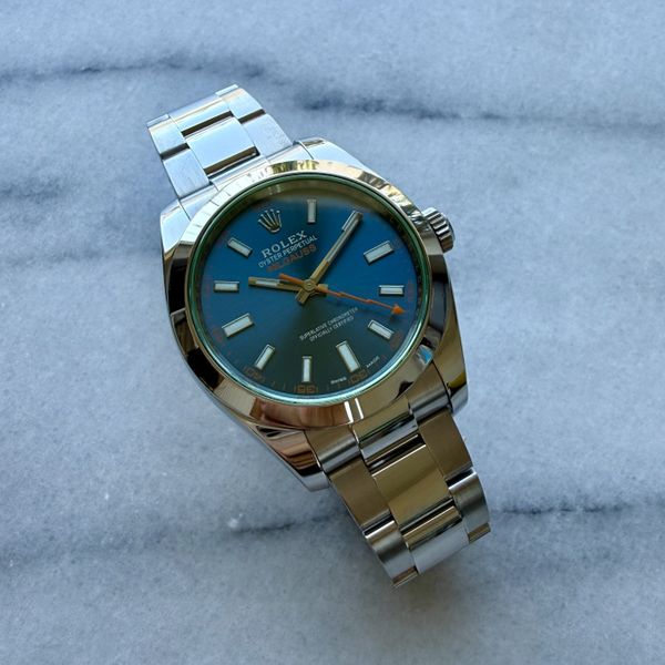 FS: Rolex: Milgauss Z-Blue⚡️Electric Blue & Green Crystal -…