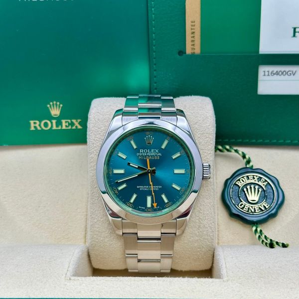 FS: Rolex 116400GV Z-Blue Dial 2018 Box & Papers
