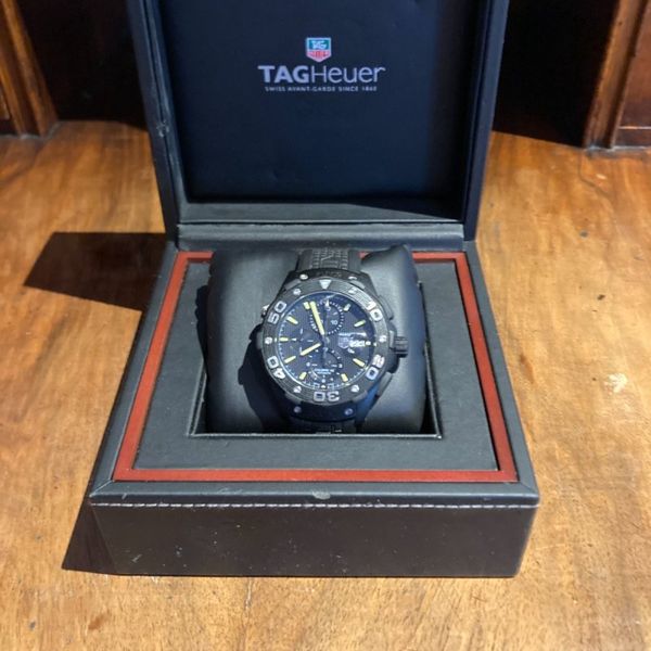 Tag Heuer Aquaracer 500M Chronograph (schwarz) gegen Tag He…