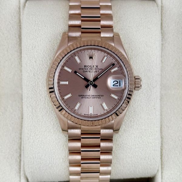 FSOT:2023 Rolex Ladies Datejust 31mm 278275 Rose Gold Rose …