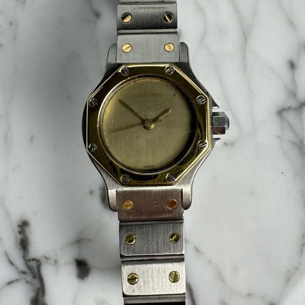 [WTS] Cartier Santos 0907 Octagon 2 Tone Ghost Dial 1980 (S…