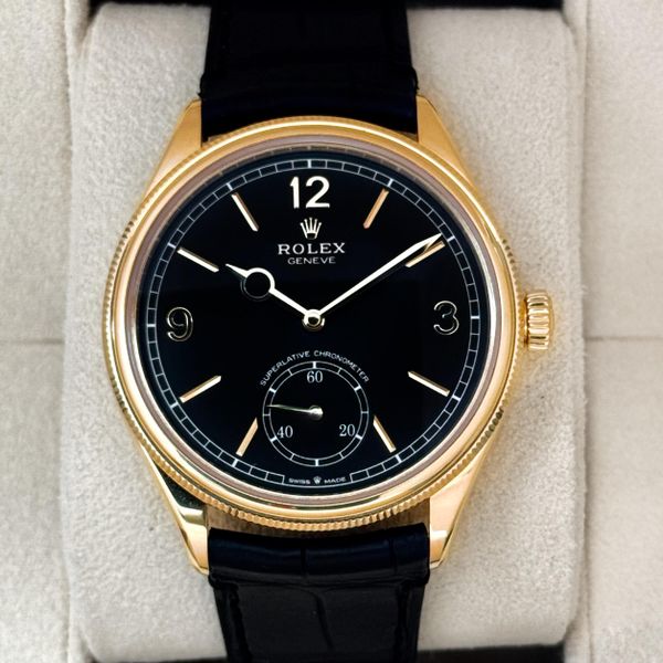 FSOT:2024 Rolex 1908 39mm 52508 Yellow Gold Black Dial