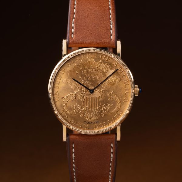 FS: Corum 18k YG Twenty Dollar Coin Watch 1895