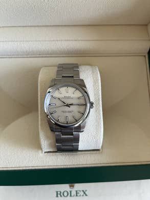 Oyster perpetual 34mm white dial