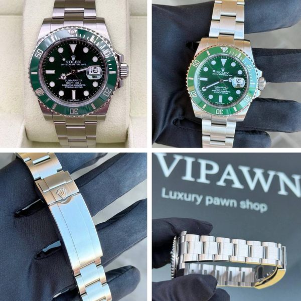2010 Rolex Submariner Date 41mm 116610LV Hulk Green Dial Be…